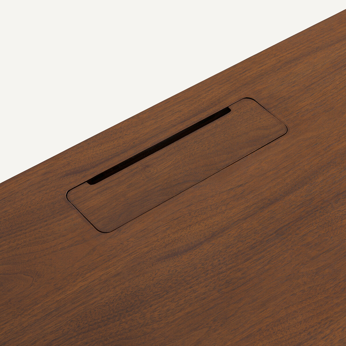 Plateau de bureau en plaqué noyer, largeur 200 cm, MIKUBE noyer, AM.PM