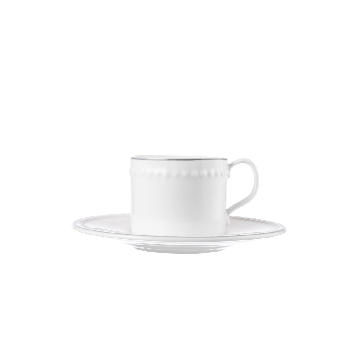 Set of 4 Signature Espresso Cups & Saucers white, MARY BERRY
