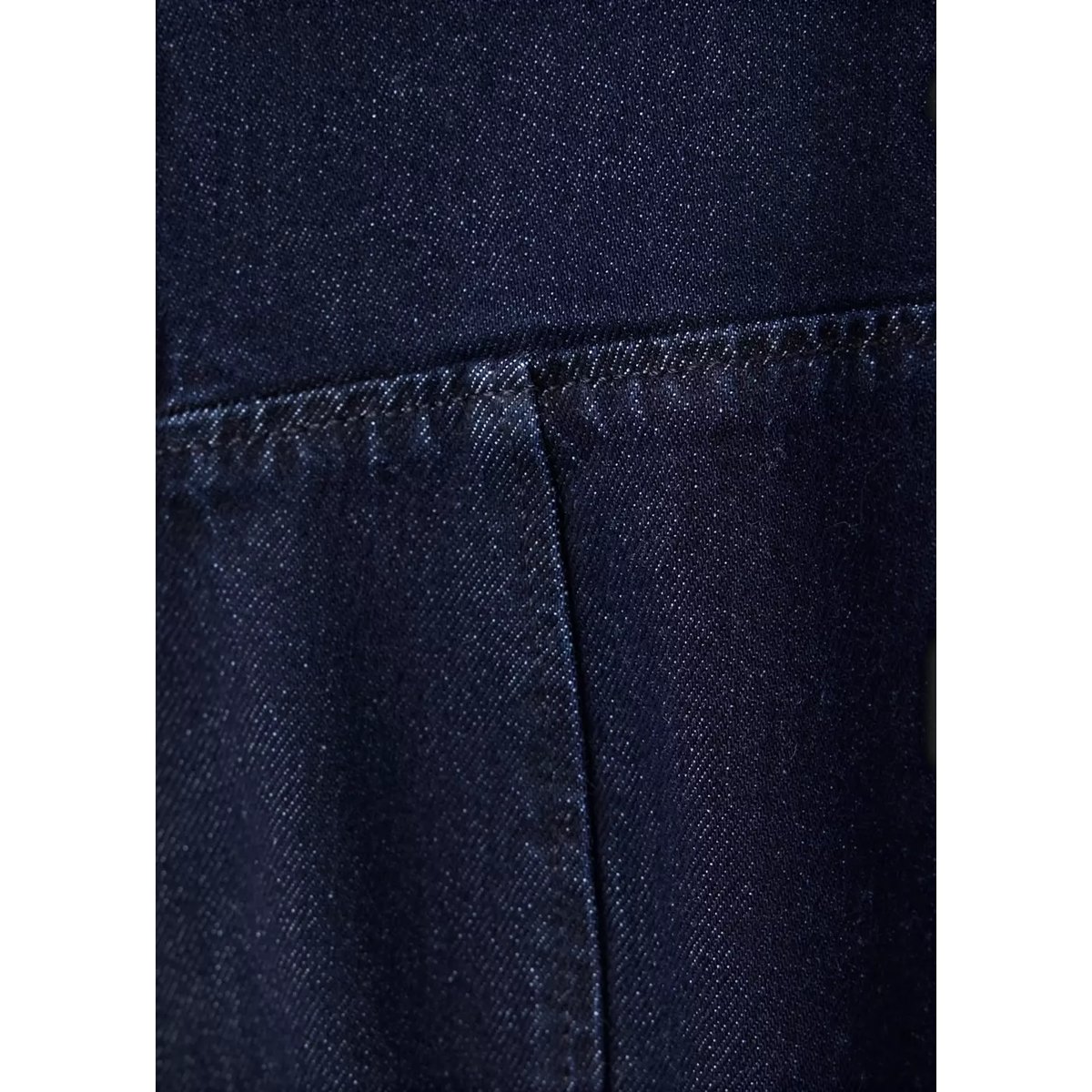 Robe en denim détail coutures bleu, MANGO