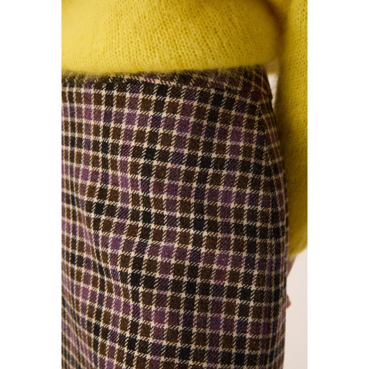 Jupe courte à carreaux, YTRILLE imprimé carreaux, DES PETITS HAUTS