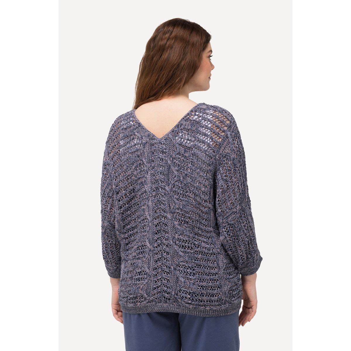 Pull en coton bio bleu encre, ULLA POPKEN