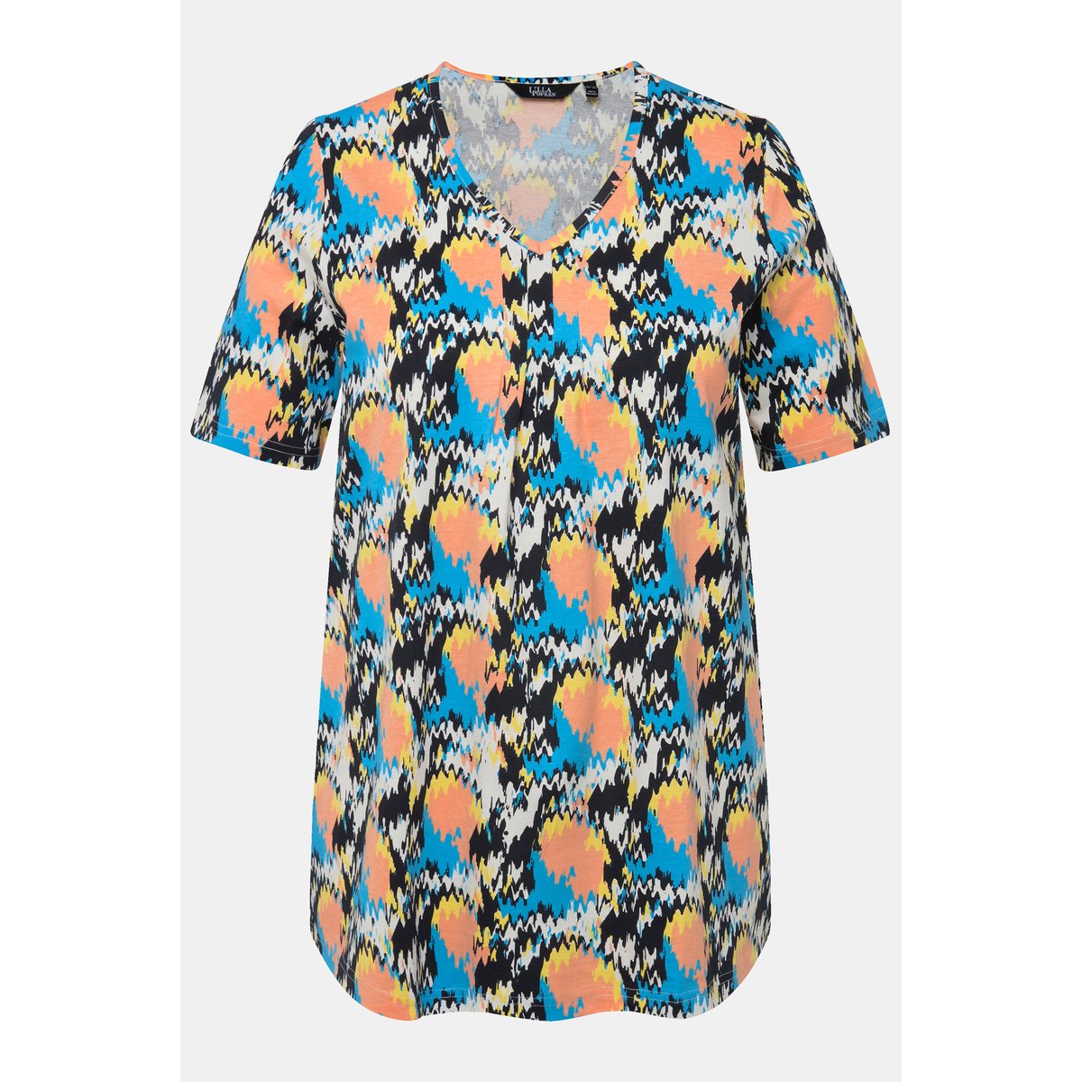 T-shirt à jolis plis creux, ligne A marine, ULLA POPKEN
