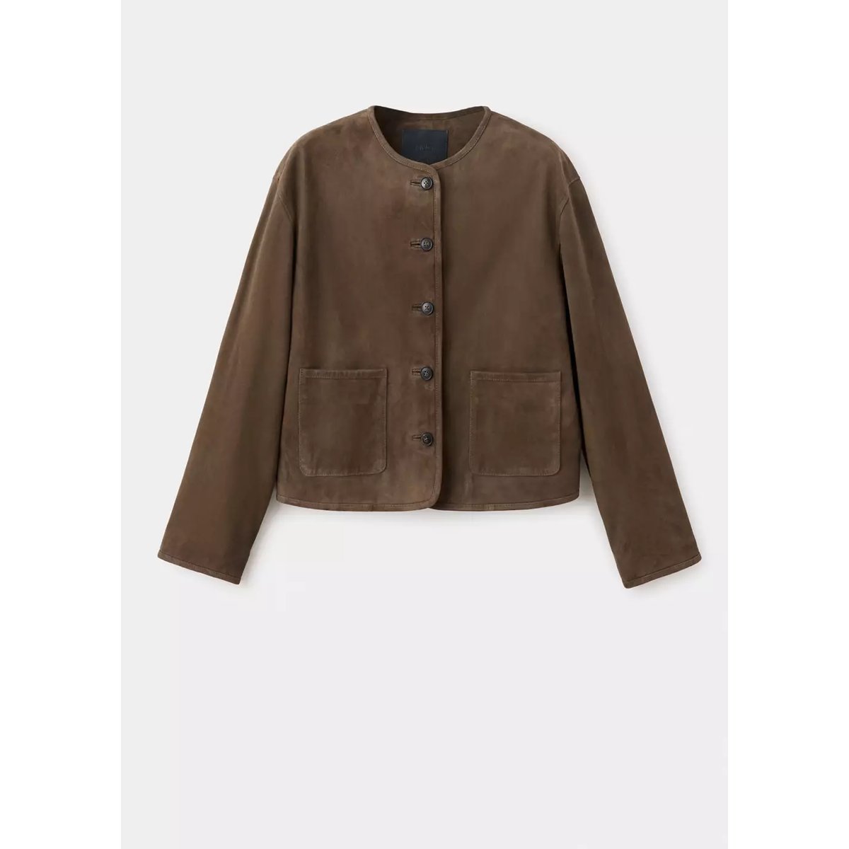 Veste daim poches kaki, MANGO