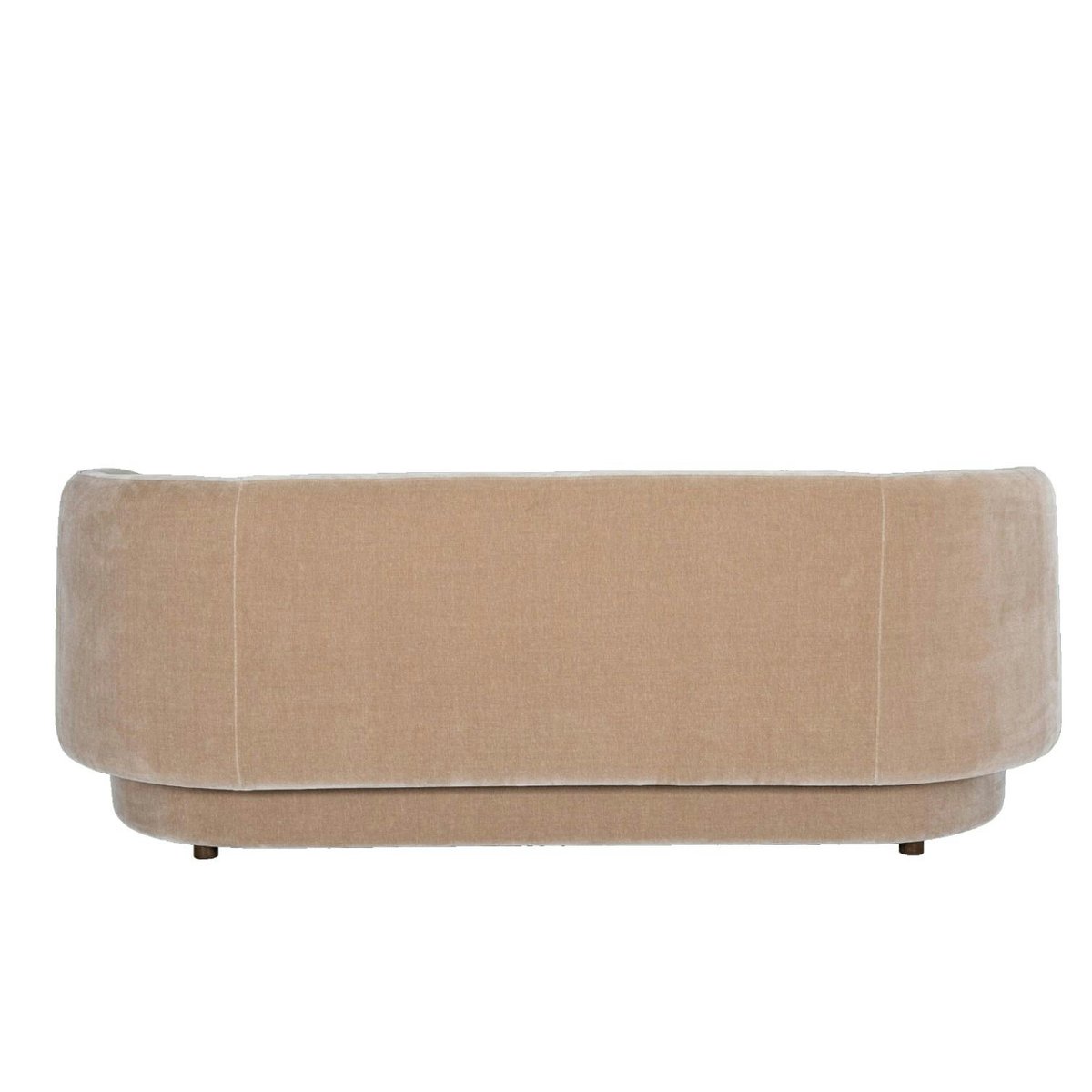 Canapé en velours marron clair DERBY taupe, PIER IMPORT