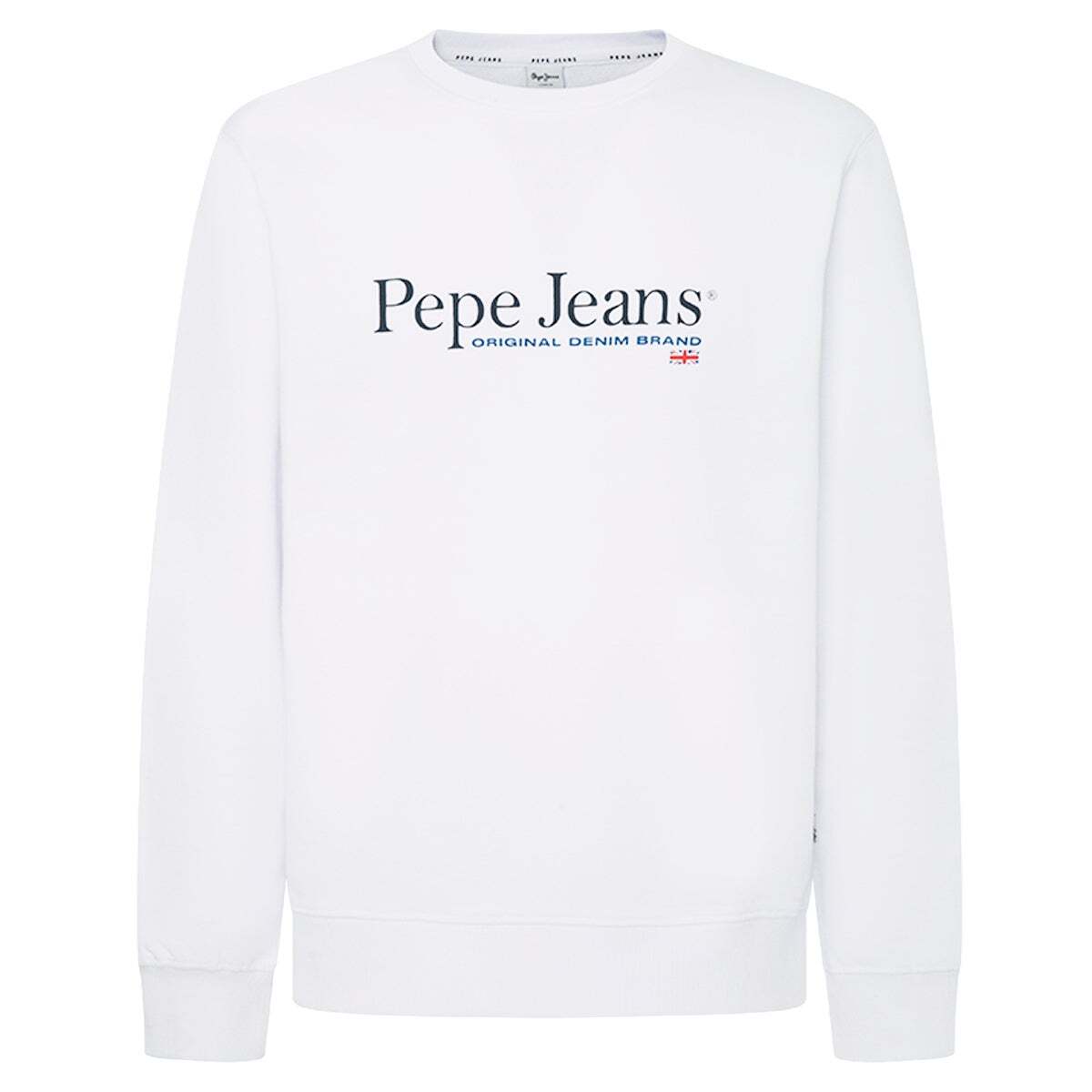 Sweat-Shirt À Col Rond Avec Logo blanc, PEPE JEANS