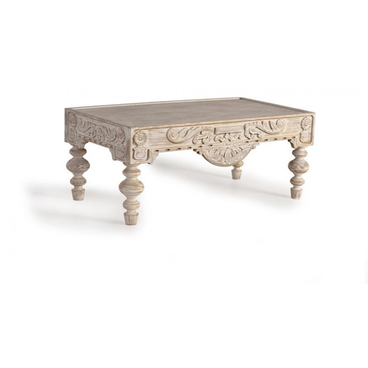 Table basse blanc, DECORATION D’AUTREFOIS