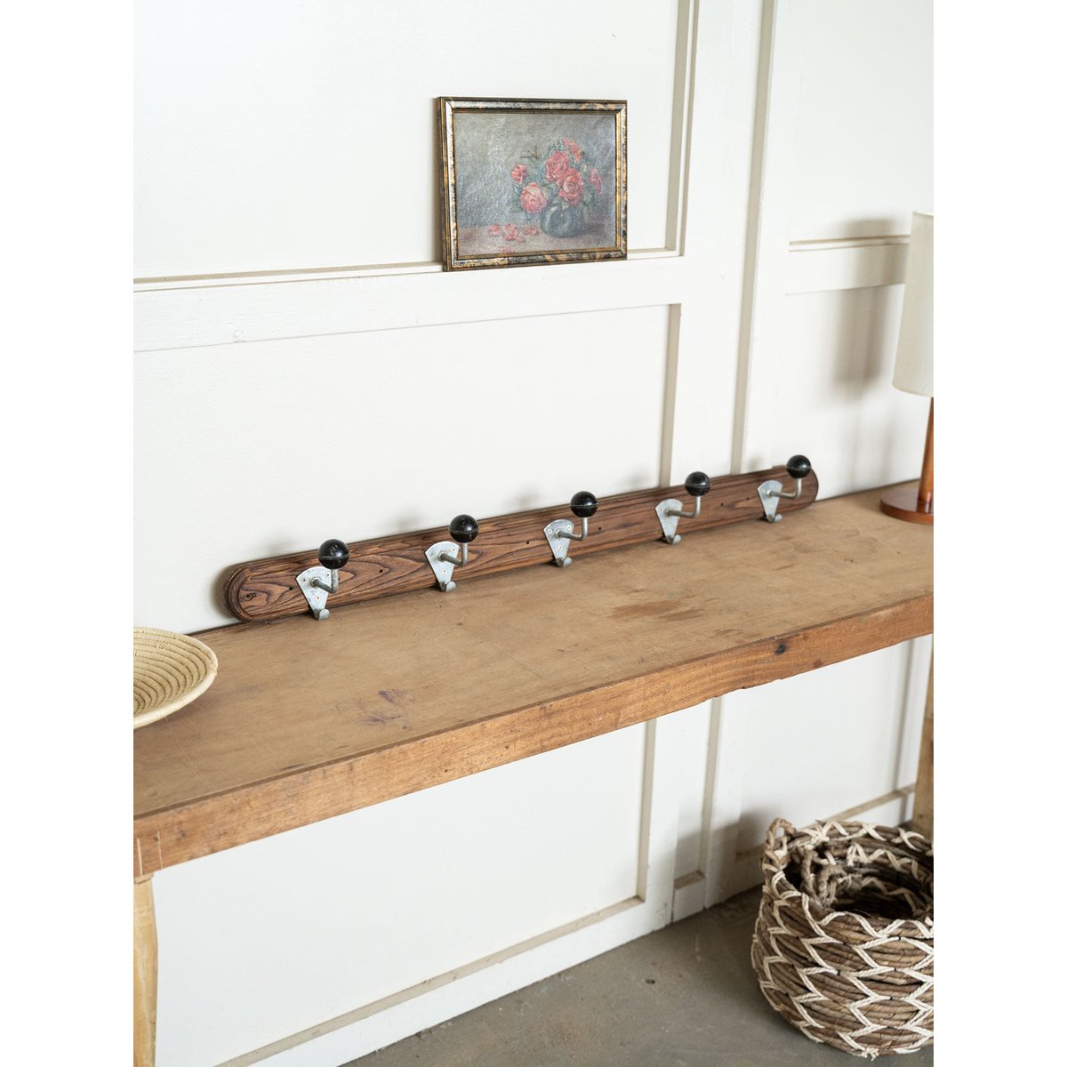 Porte-manteau de campagne en bois Max N°484 - Bon état bois foncé, DEBONGOUT