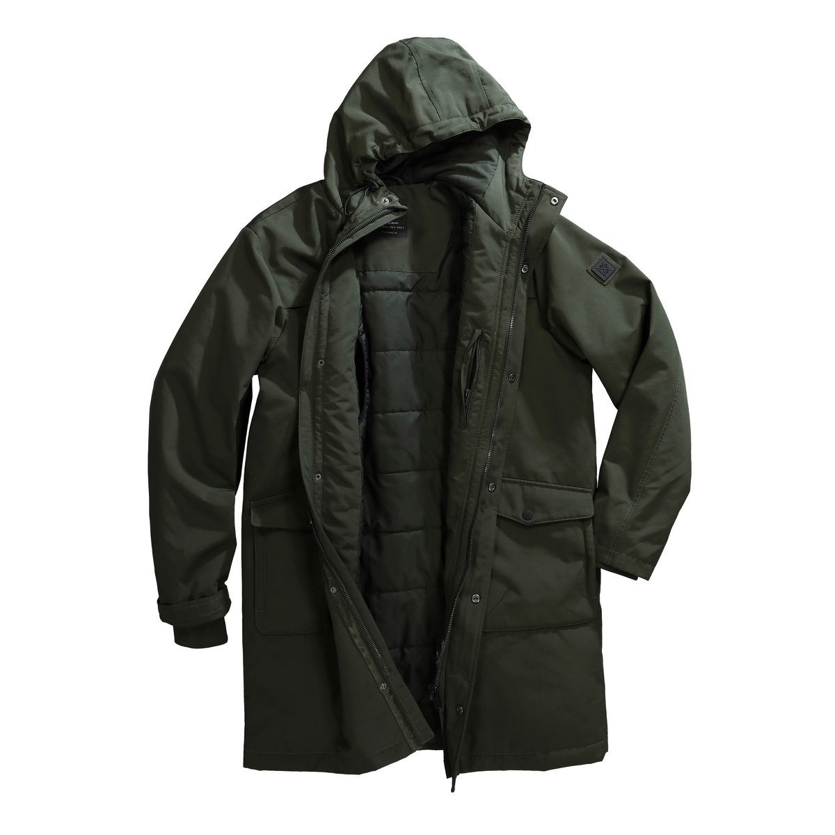 Parka à capuche, nombreuses poches olive foncé, JP1880