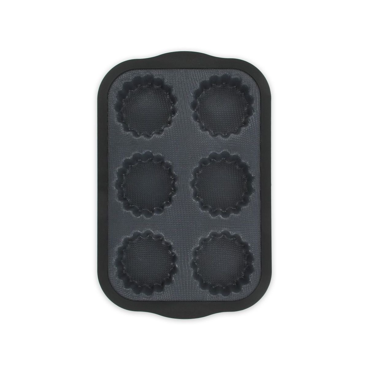 Moule 6 tartelettes gris,noir, ZENKER