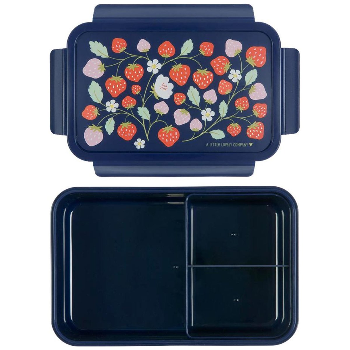 Lunch box Fraises noir, rouge, bleu, A LITTLE LOVELY COMPANY