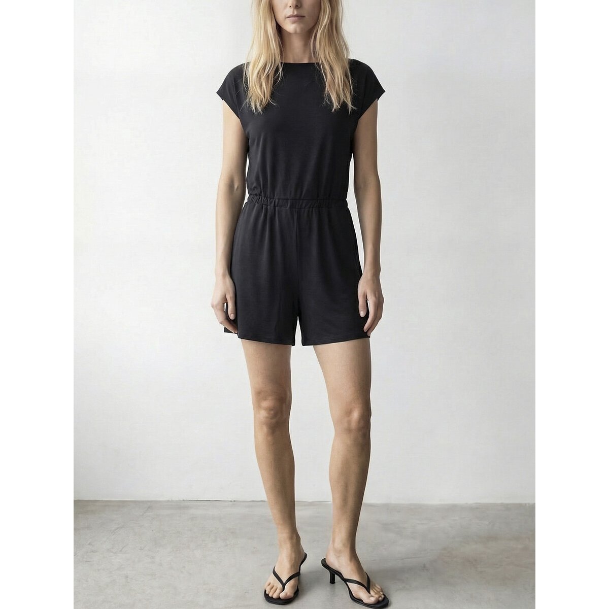 Combi-short manches courtes noir, VILA