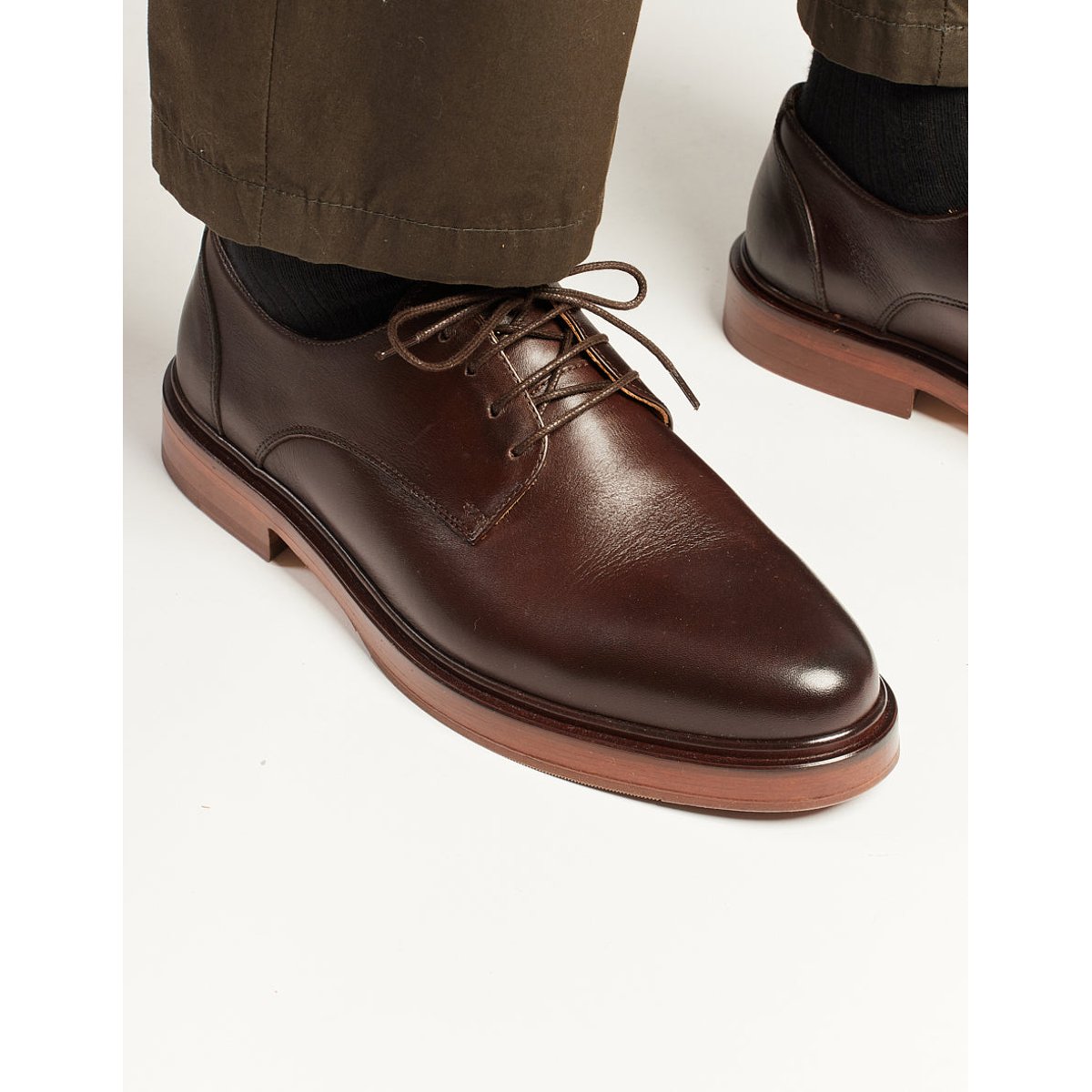 Derbies EDGAR cuir marron, ODAJE