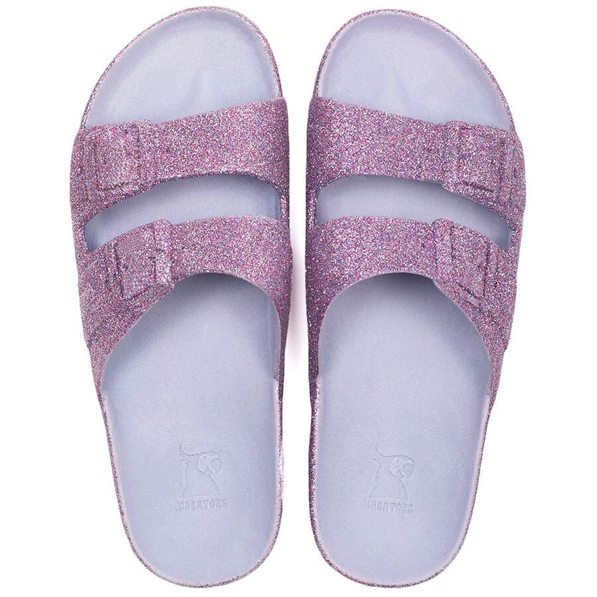 Mules doubles brides Trancoso mauve, CACATOES