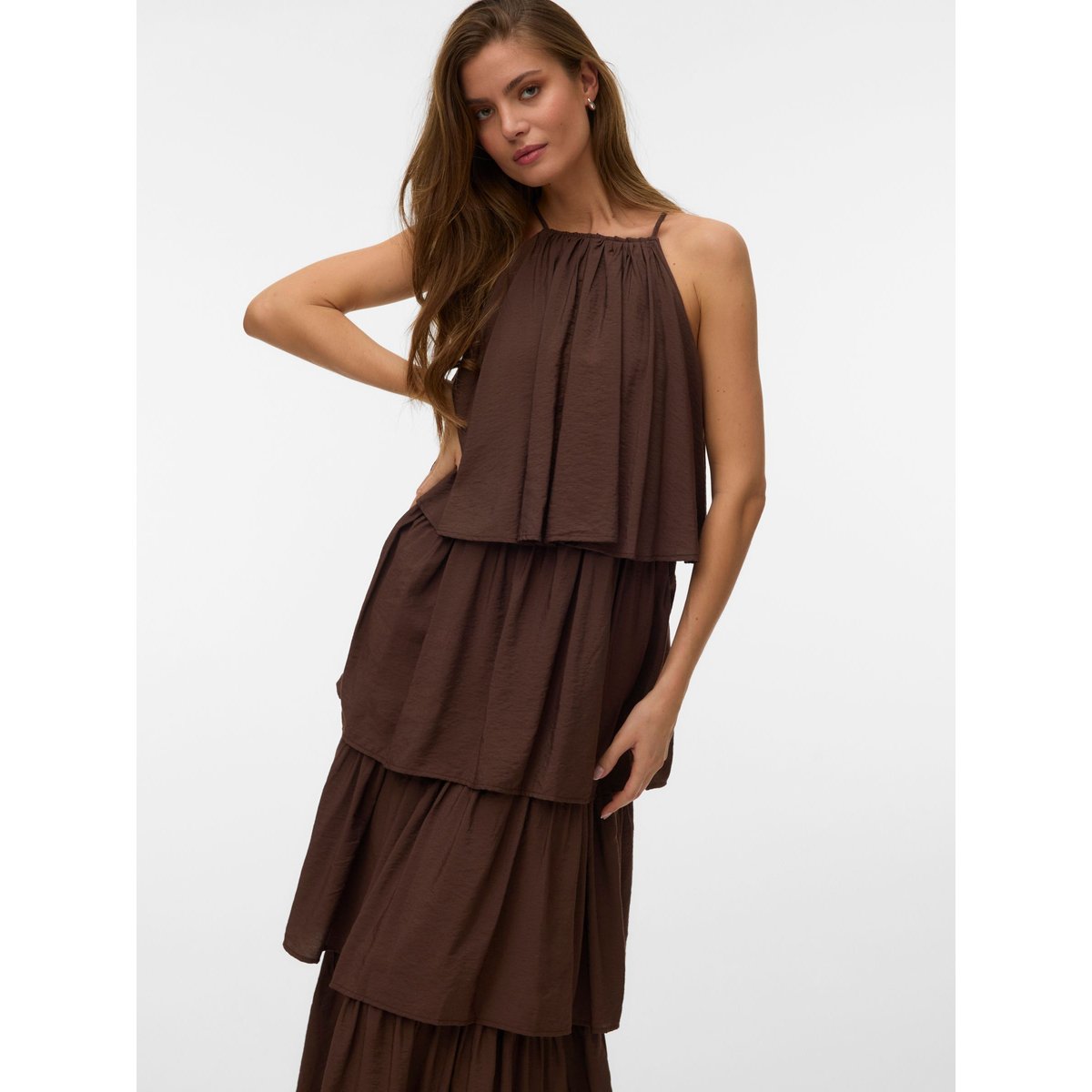 Robe marron - chocolate martini, VERO MODA