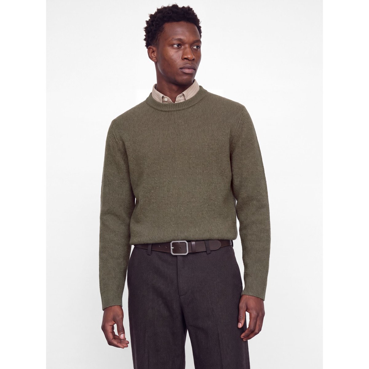 Pull En Maille grise - smokey olive 1, JACK & JONES