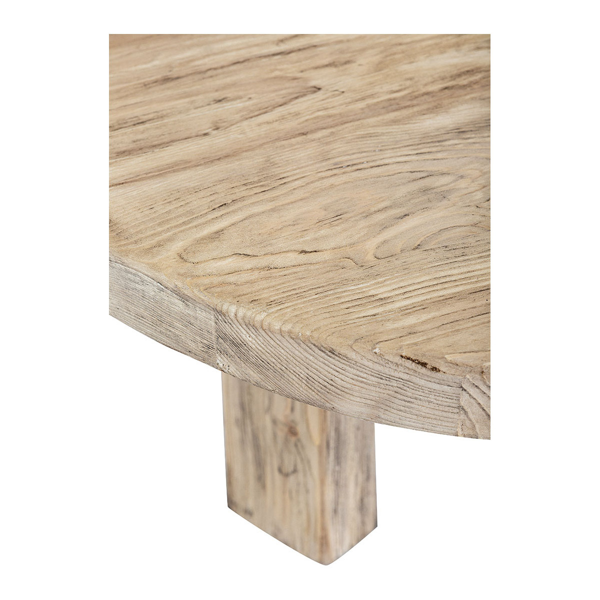 Table basse BAO orme recyclé beige, BLANC D’IVOIRE