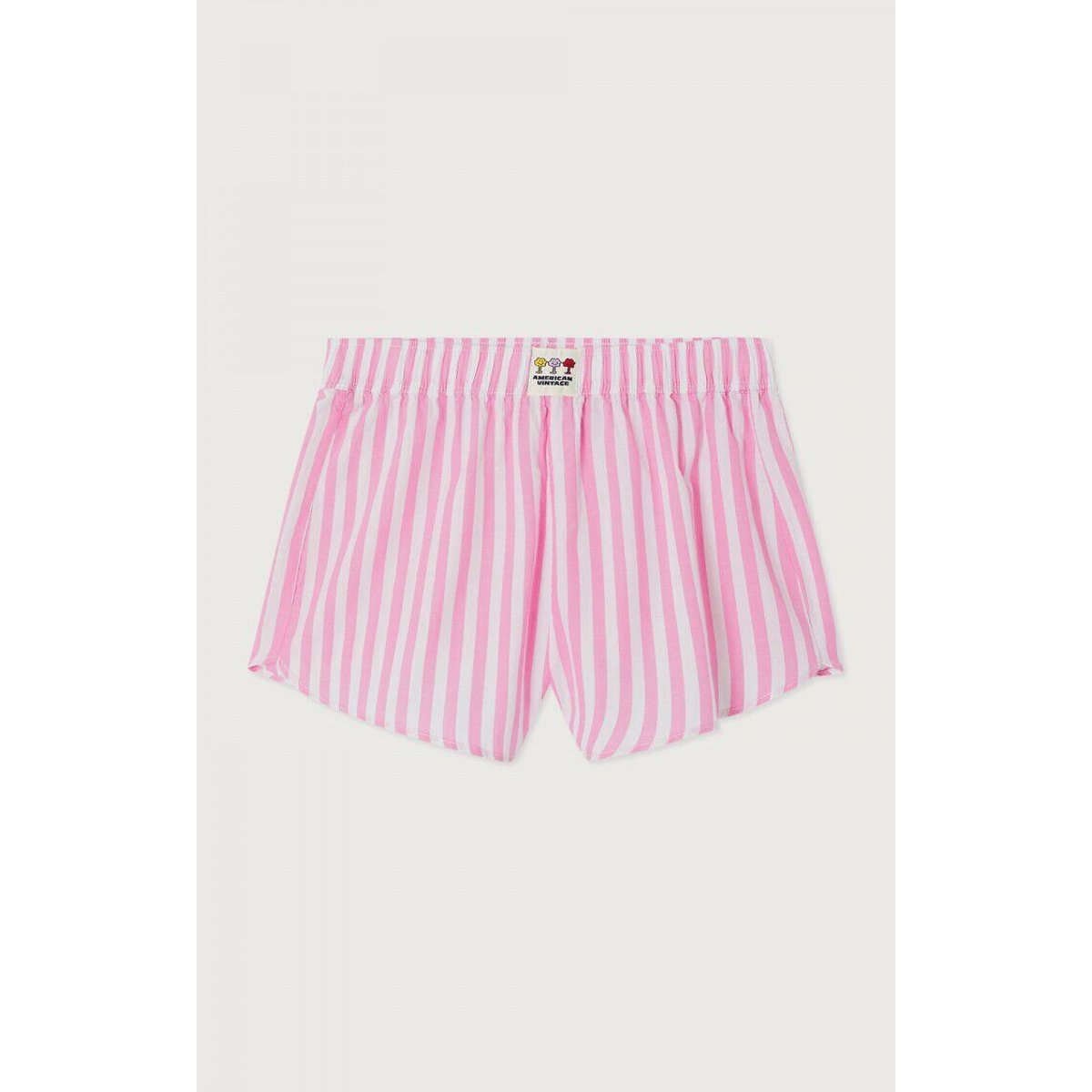 Short à rayures, VEXTOWN rayé rose, AMERICAN VINTAGE