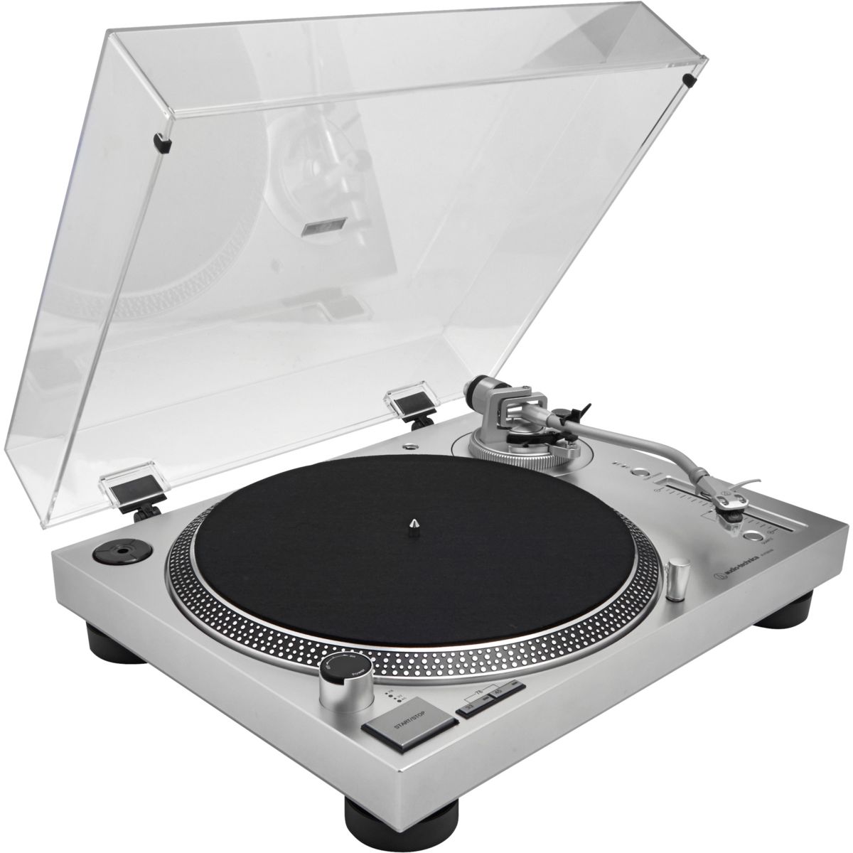 Platine vinyle AT-LP120XUSBSV argent, AUDIO-TECHNICA