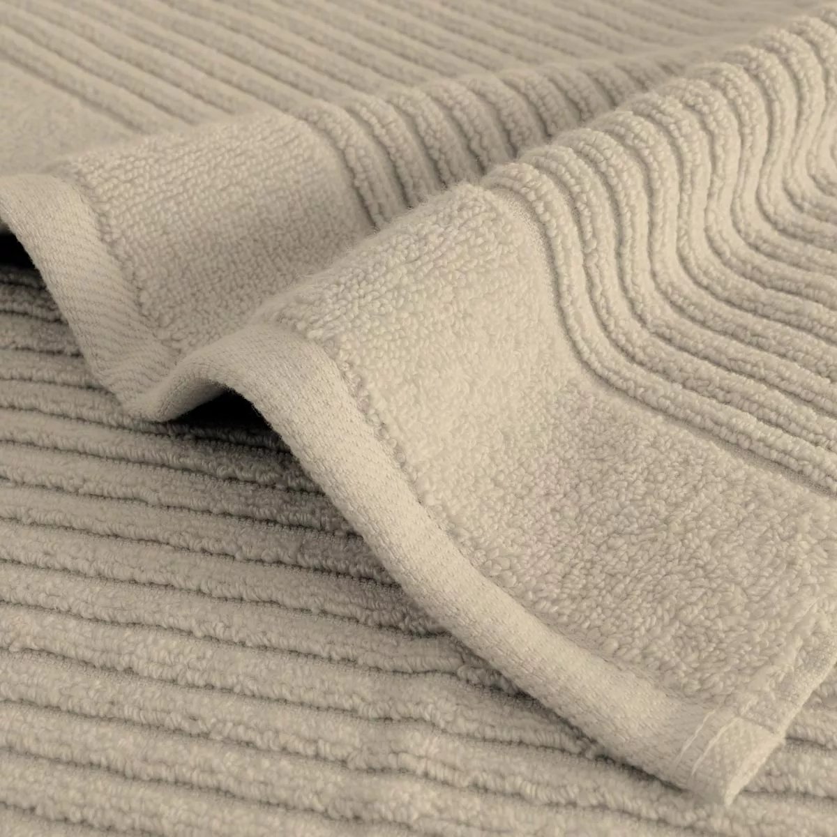 Serviette eponge pur coton VITAE stone, GARNIER THIEBAUT