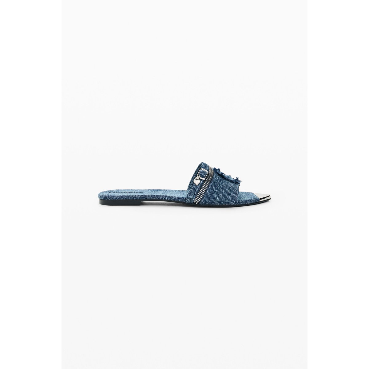 Sandale plate denim bleu, DESIGUAL
