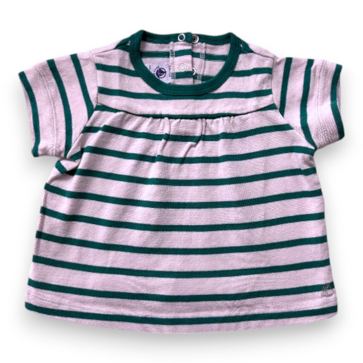 T-shirt bébé - Très bon état vert, PETIT BATEAU