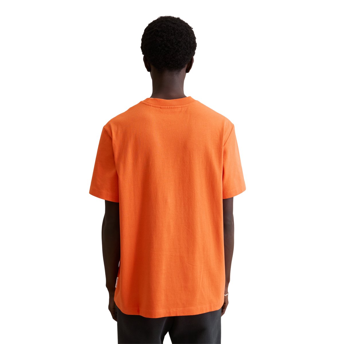 T-shirt DfC relaxed en jersey de coton bio de poids moyen orange, MARC O’POLO DENIM