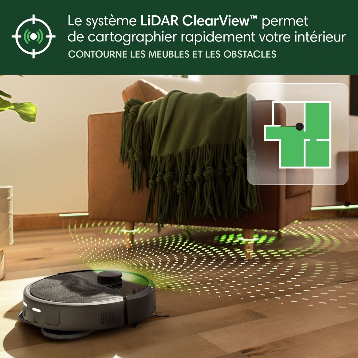 Robot Aspirateur Laveur Roomba Plus 405 G185040 couleur unique, I ROBOT