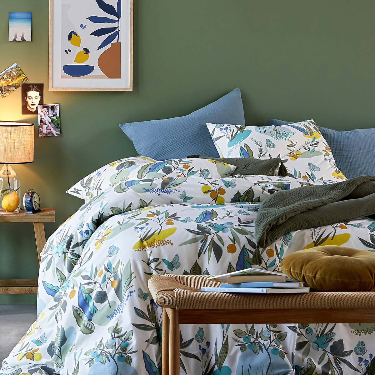 Funda de almohada de algodón orgánico Gardane estampado, LA REDOUTE INTERIEURS