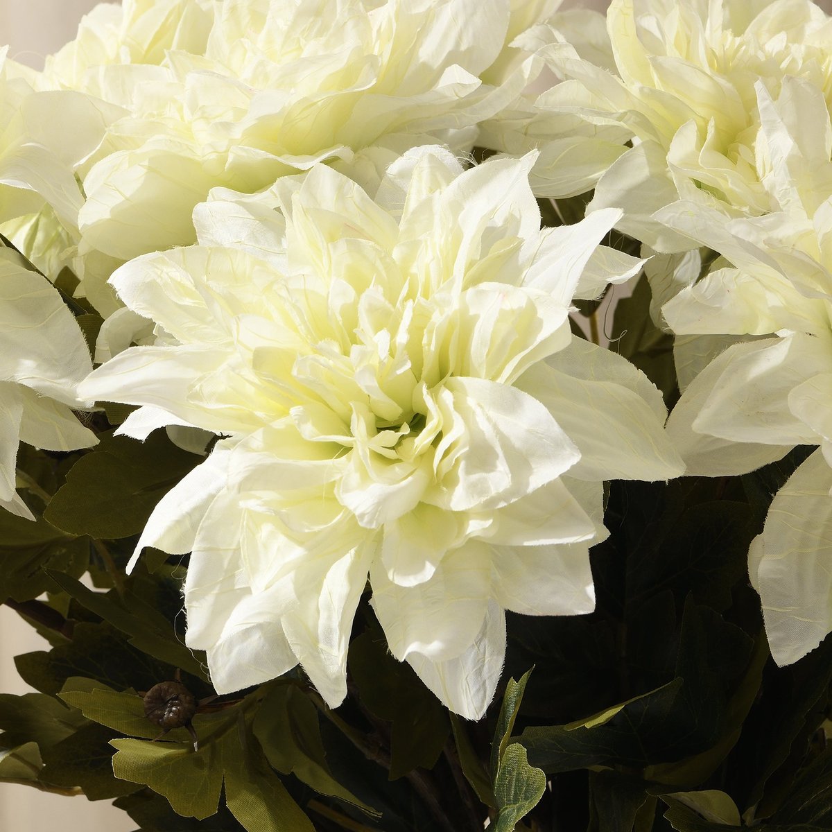 Tige de dahlia artificielle H65 LES ESSENTIELS blanc, SIA