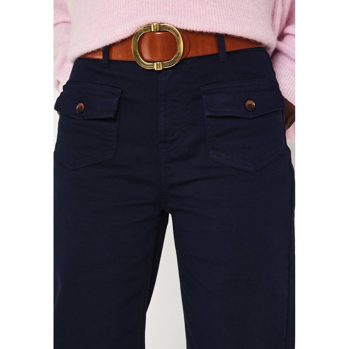 Pantalon large TIAGO marine, Maison 123