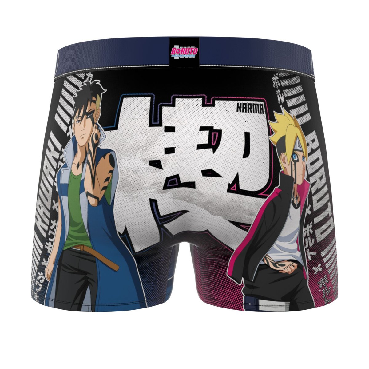 Lot De 3 Boxers Boruto noir/orange/gris, FREEGUN