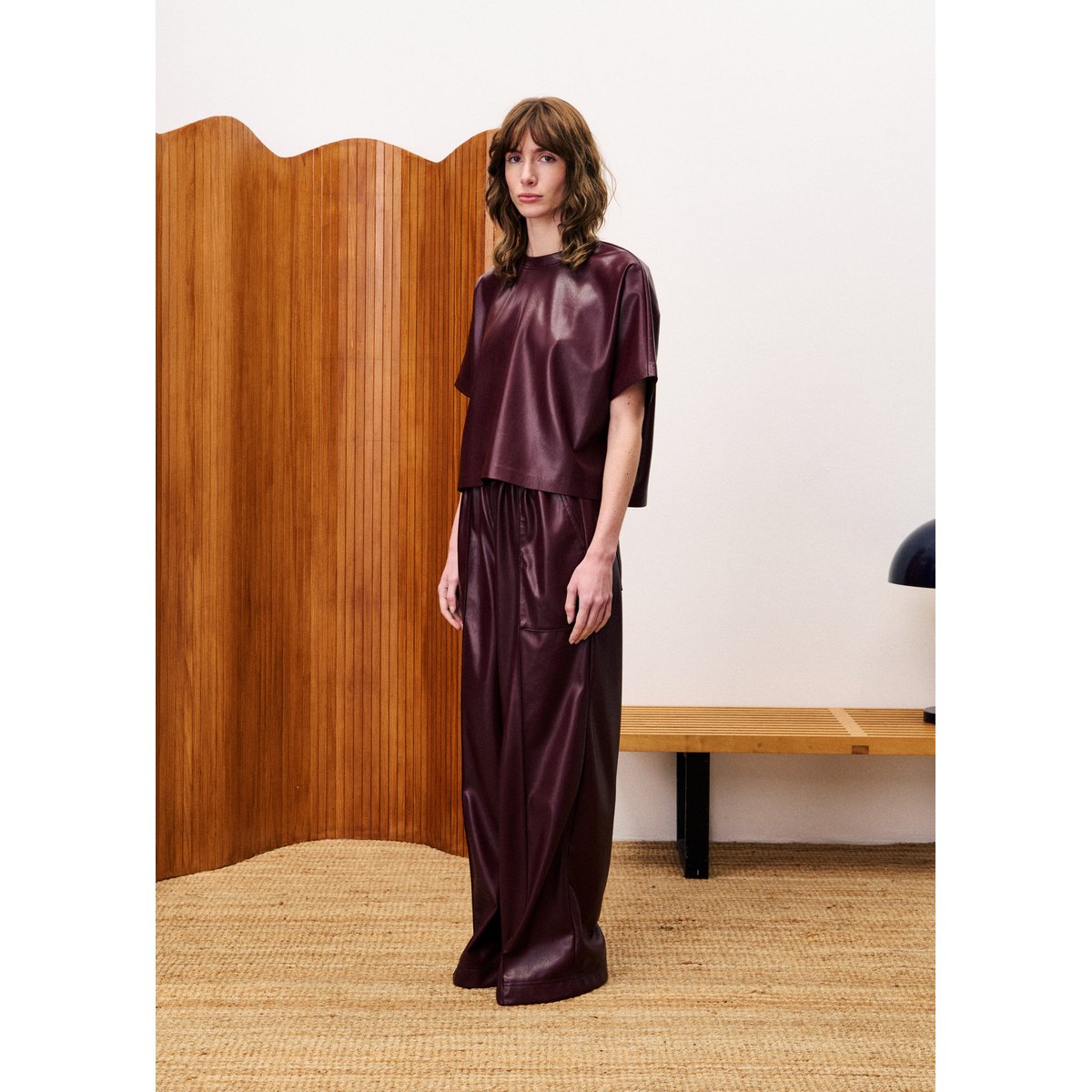 Pantalon  MICHAUX bordeaux, FRNCH