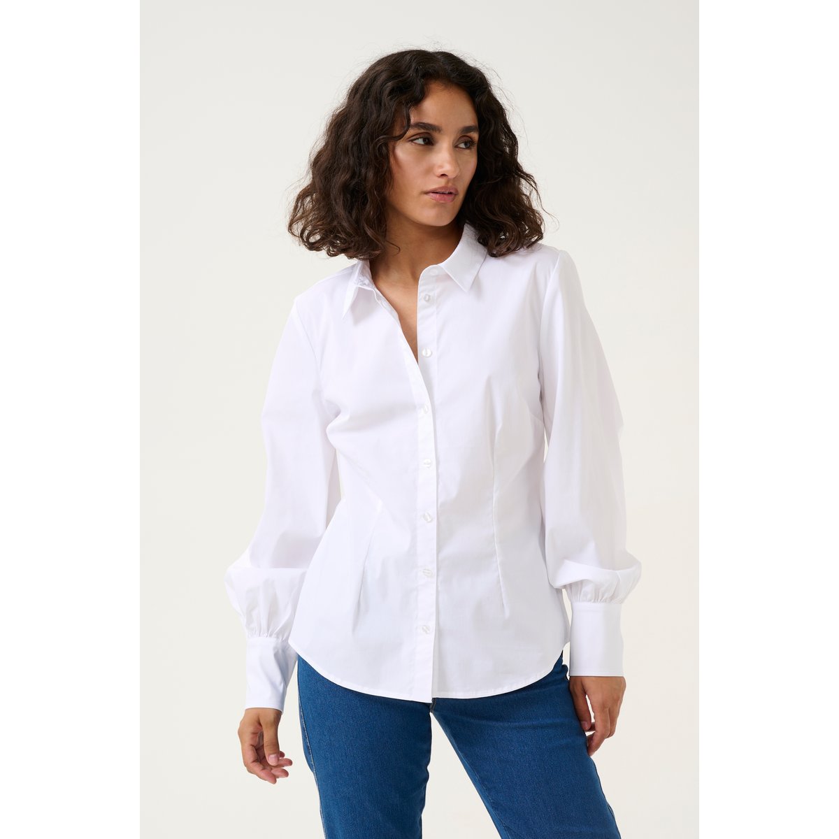 Long sleeved shirt blanc optical white, KAFFE