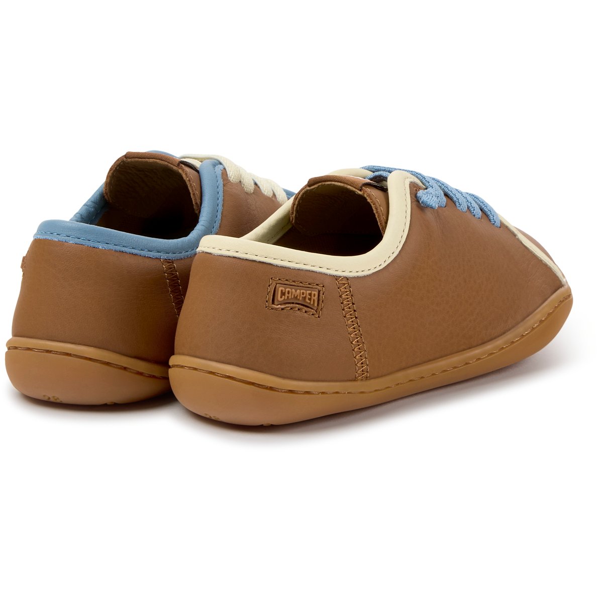 Baskets Peu Cami Twins Smooth Leather brun moyen 007, CAMPER