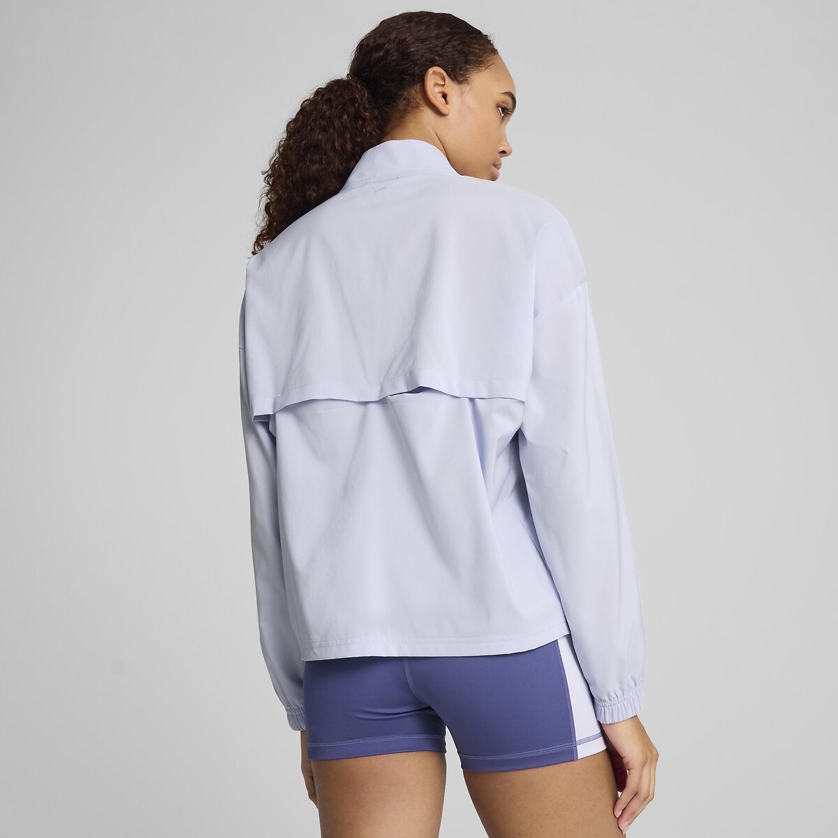 Sweat col zippé STRONG bleu clair, PUMA