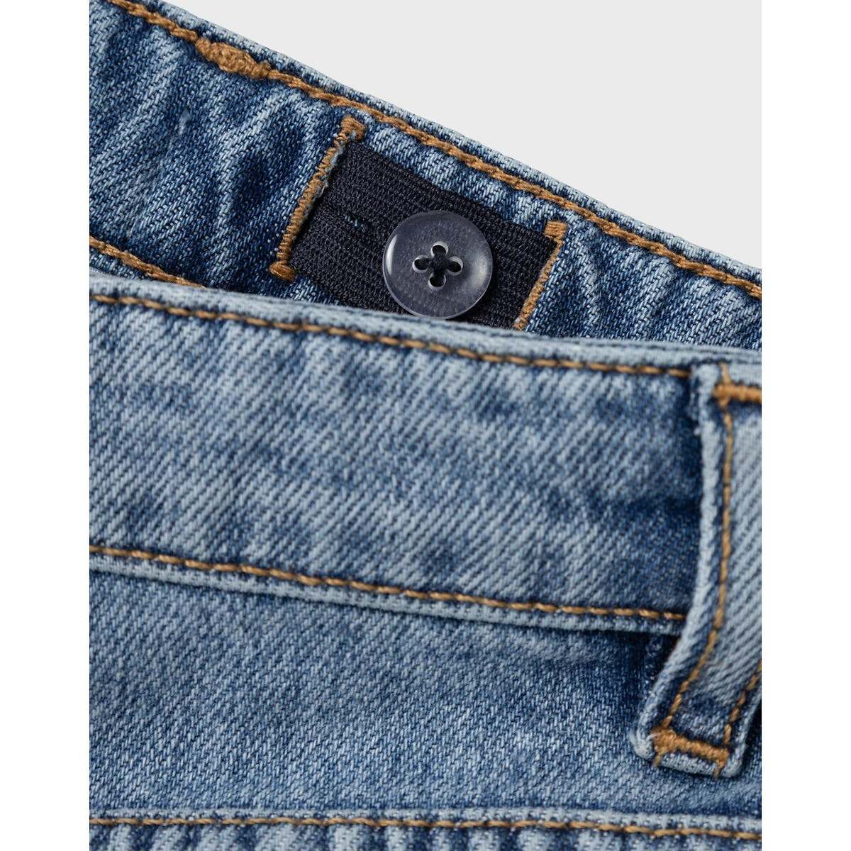 Mid Rise Straight Jeans denim blue, NAME IT