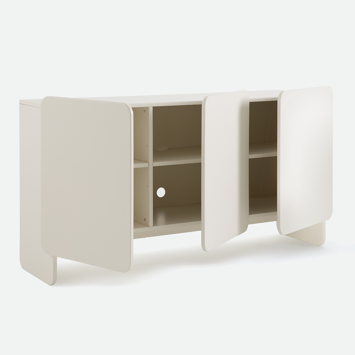 Buffet laqué mat, 3 portes, CESCO ecru, LA REDOUTE INTERIEURS