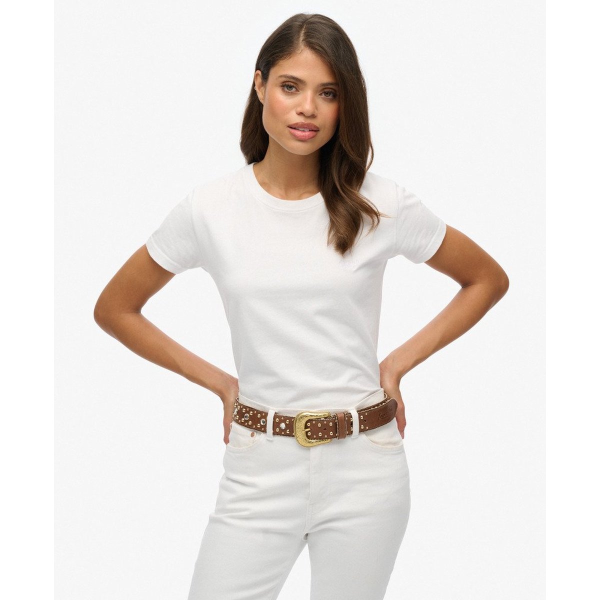 Ceinture Rhinestone Coupe Classique fauve, SUPERDRY