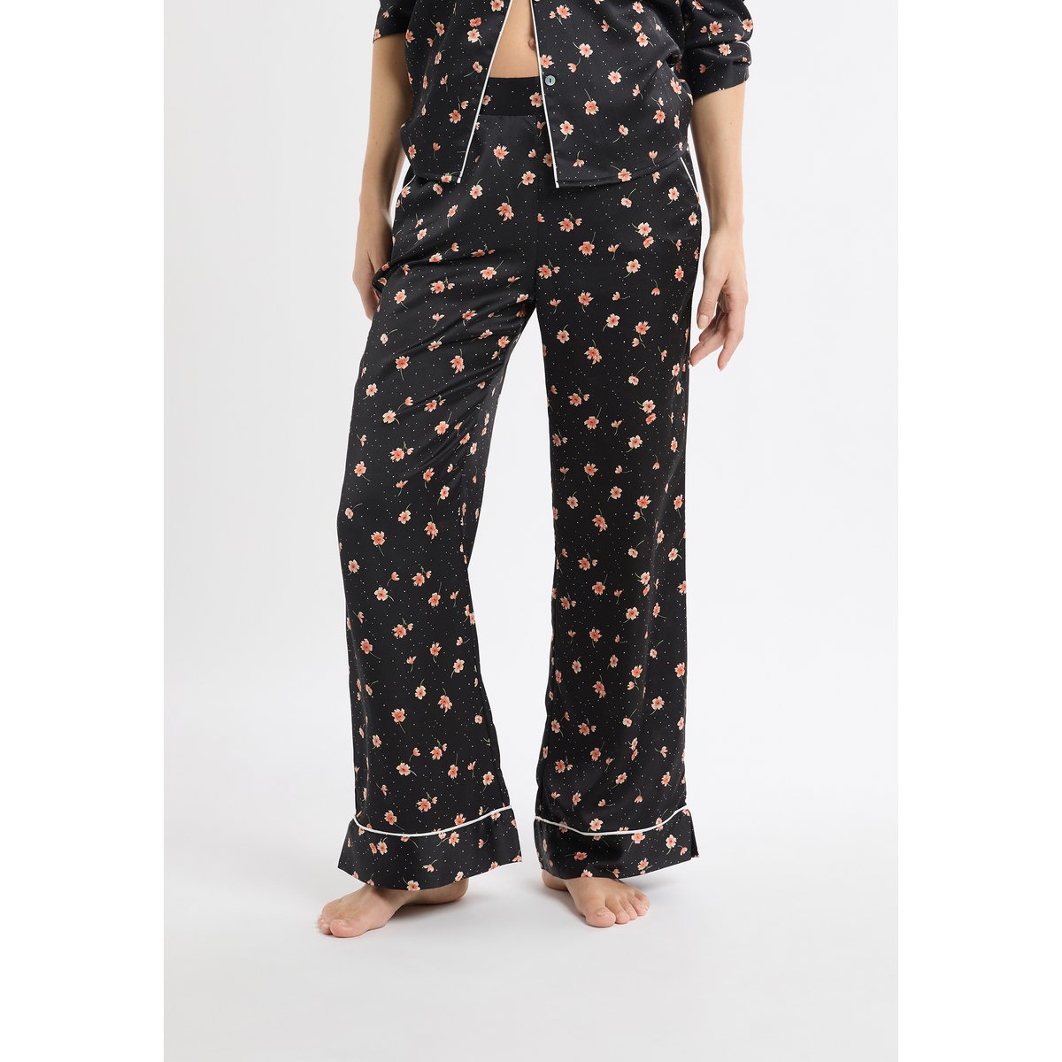 Pantalon de pyjama à motifs fleurs en satin MEDRA multicolore, ETAM