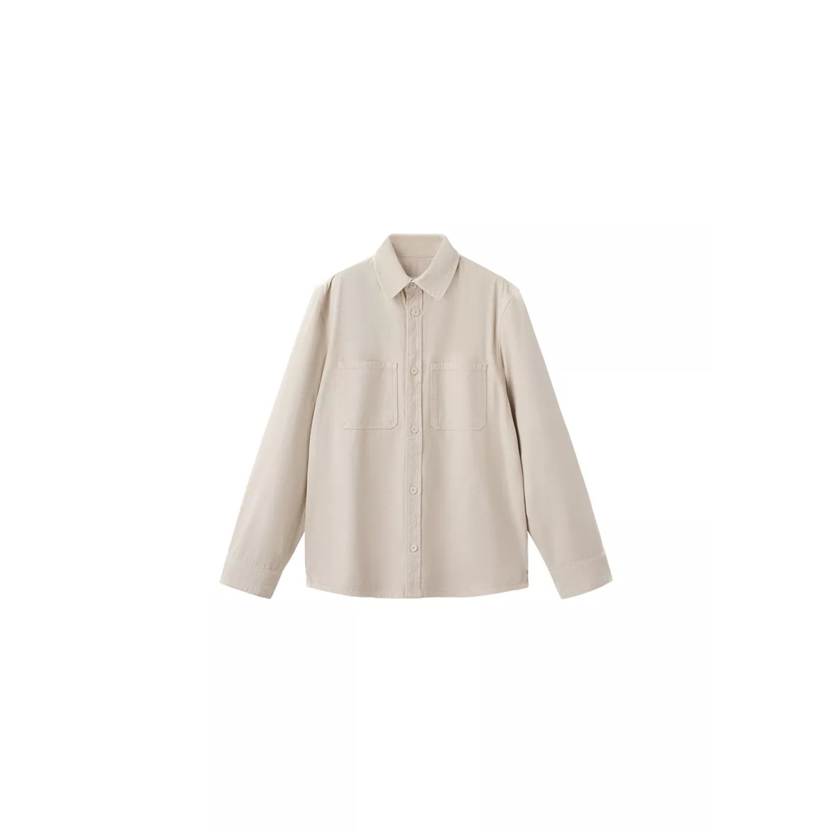 Surchemise 100 % coton poches sable, MANGO MAN