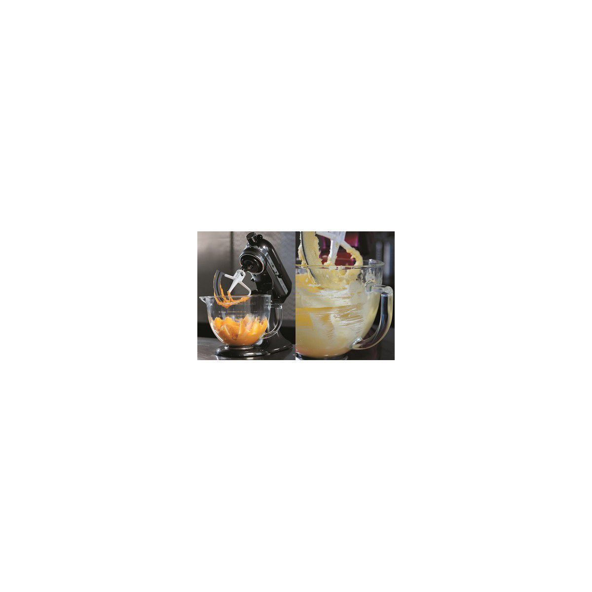 Batteur plat à bord flexible 5KFE5T inox, KITCHENAID