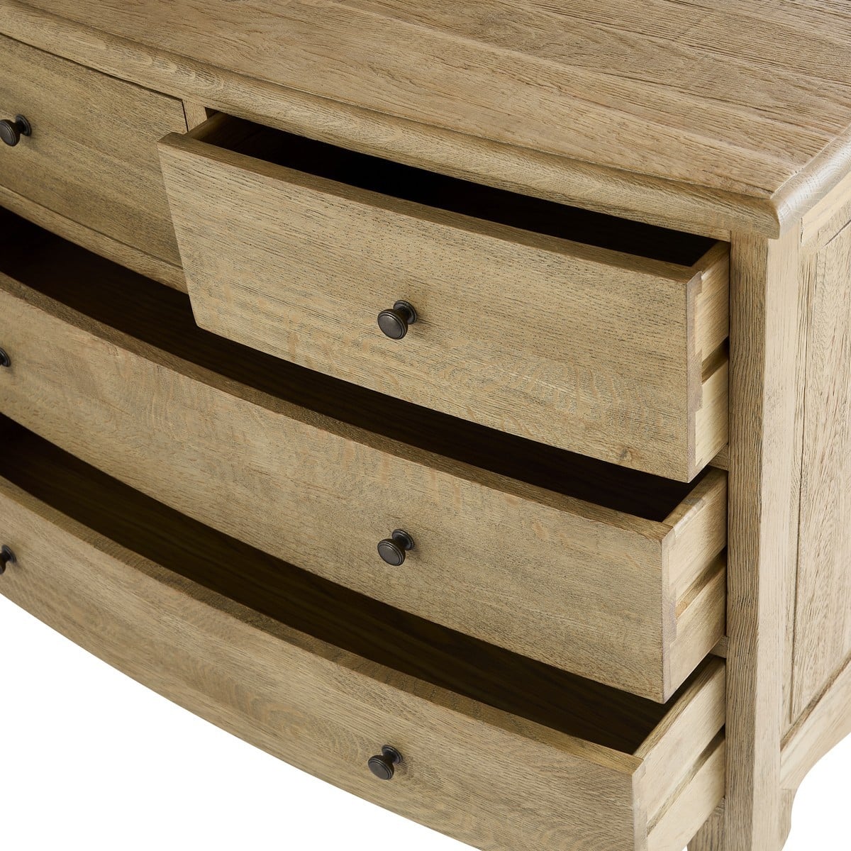 Commode en chêne massif SAUMUR bois foncé, SIGNATURE