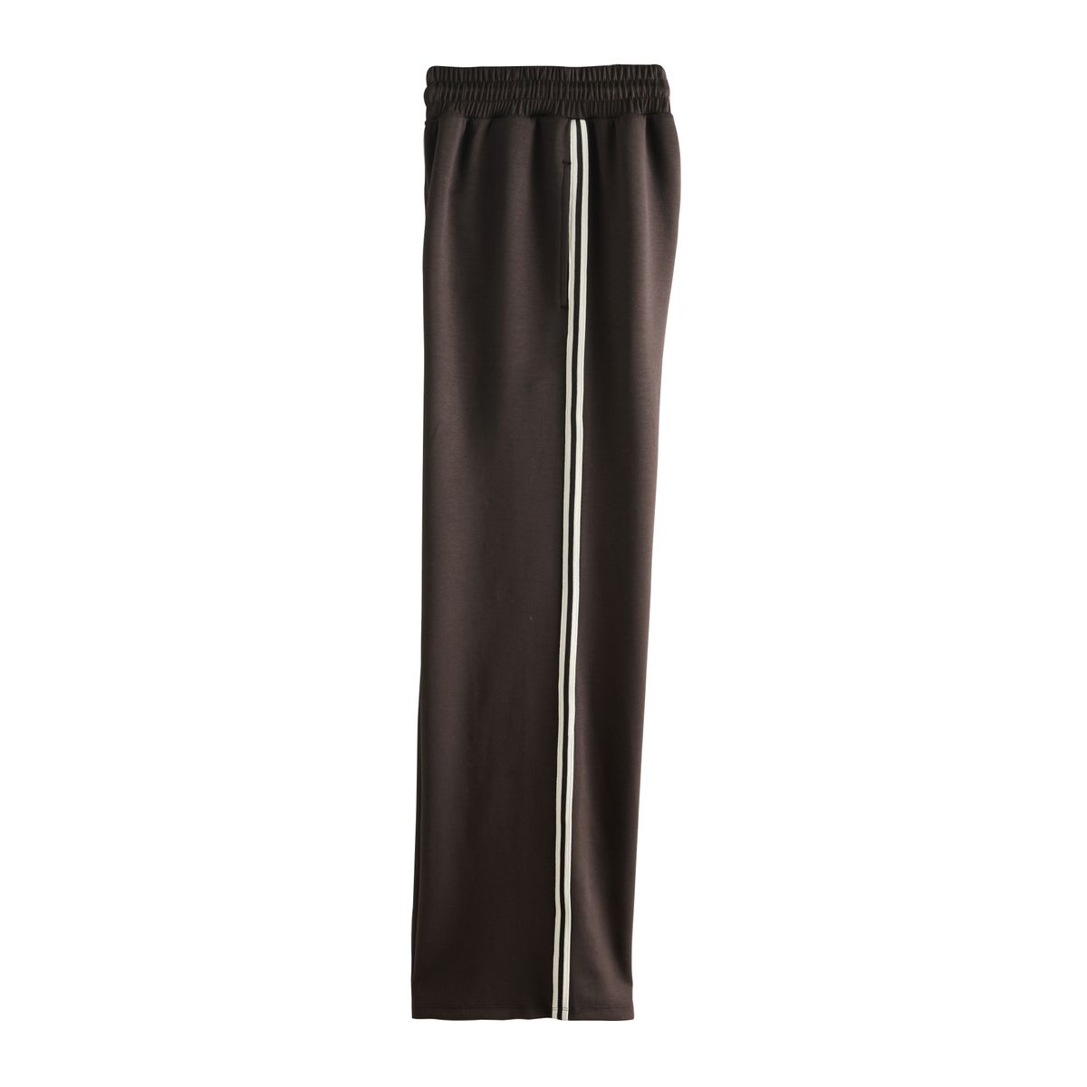 Pantalon de sport large à bande latérale marron chocolat, NEXT