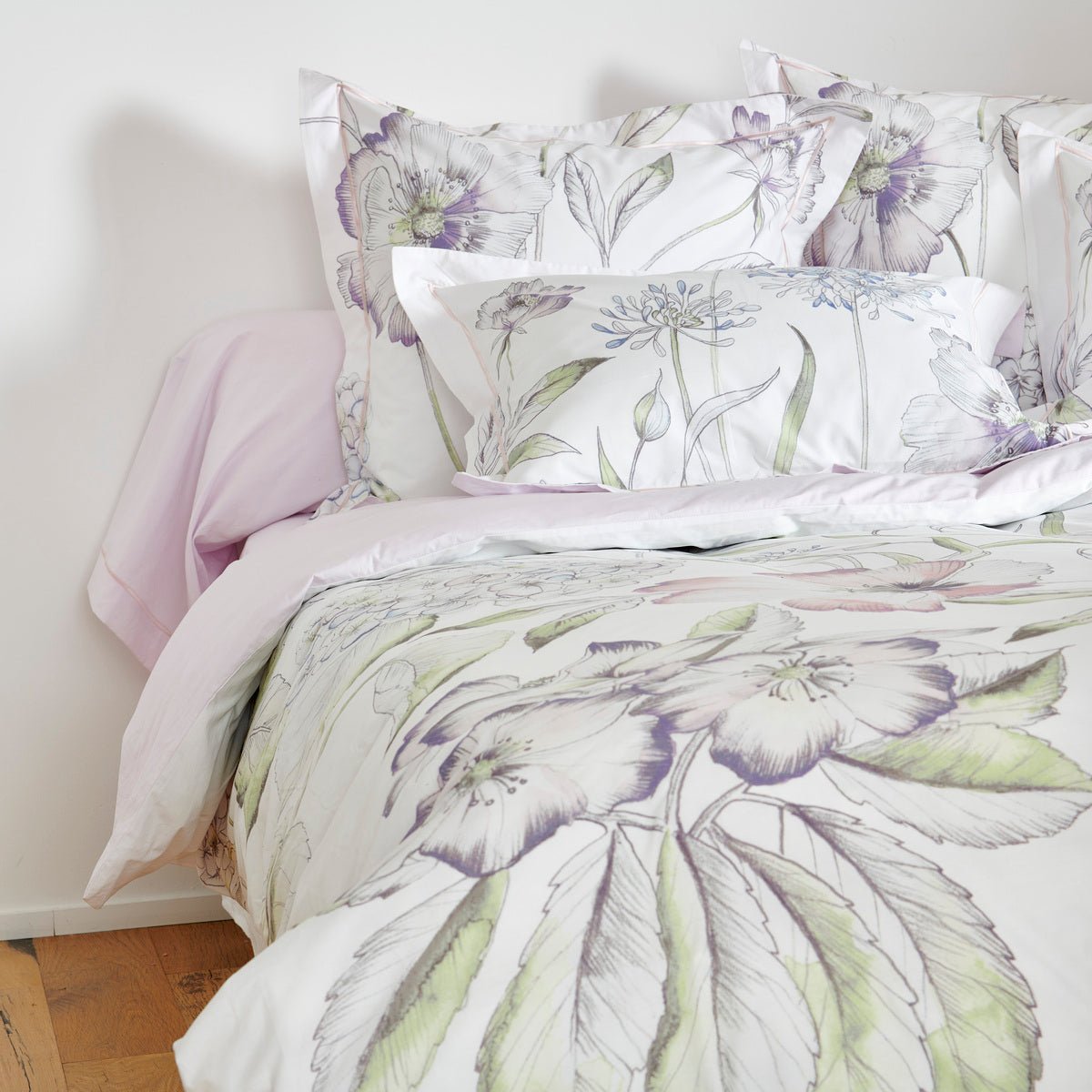 Drap Housse Percale De Coton - CLAIRE rose, TRADITION DES VOSGES