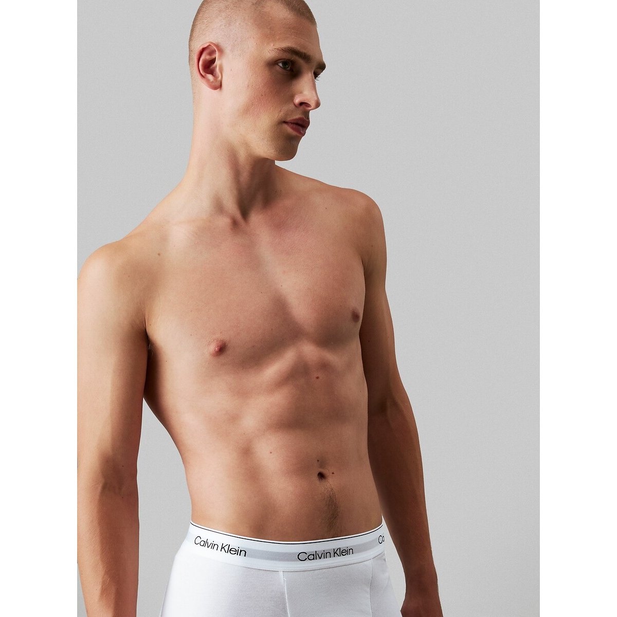 Confezione da 3 boxer morbidi con pinces - Icon Cotone Stretch bianco + bianco + bianco, CALVIN KLEIN UNDERWEAR