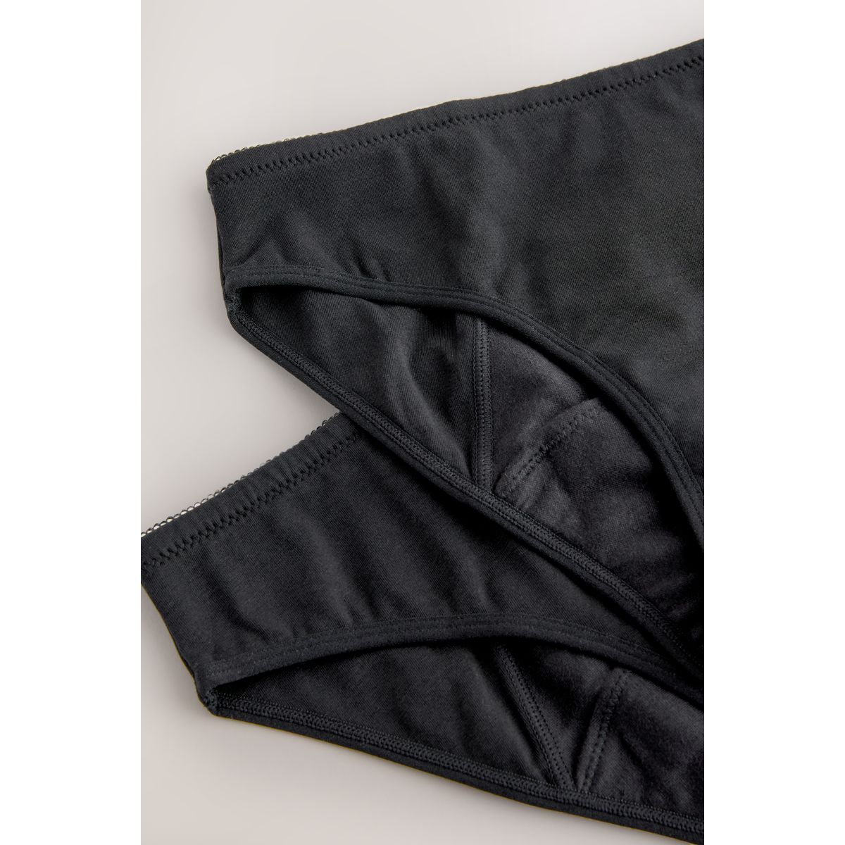 Culotte menstruelle coupe bikini, lot de 2 noir lourd, NEXT