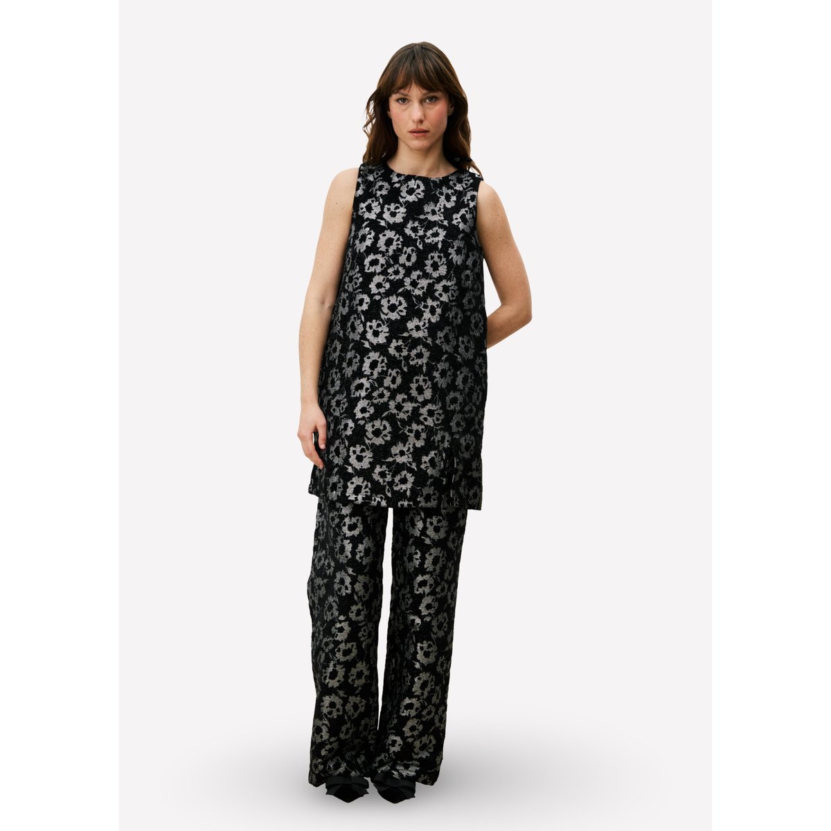 Robe en coton ALICIA noir, FRNCH