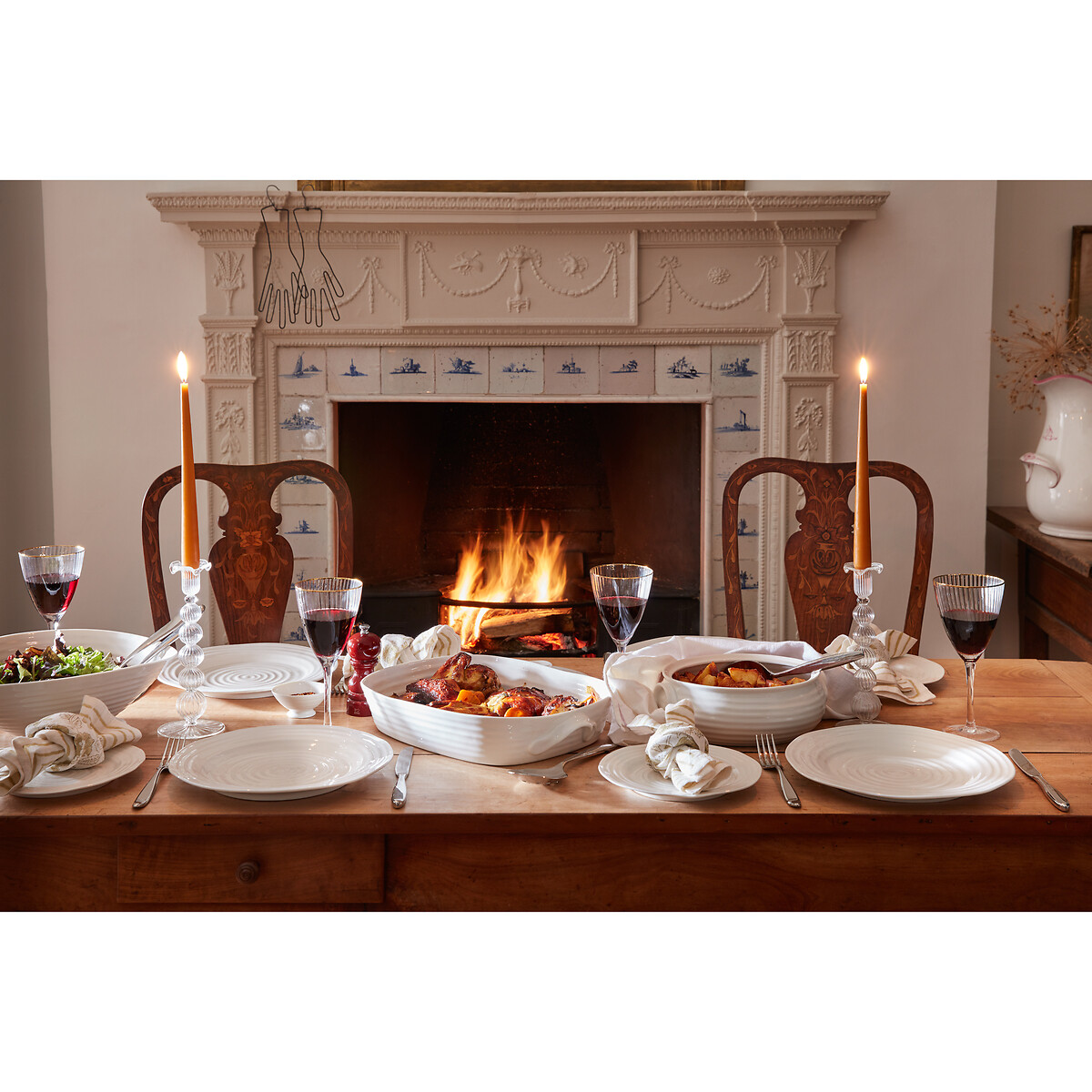50cm White Handled Roasting Dish white, SOPHIE CONRAN FOR PORTMEIRION