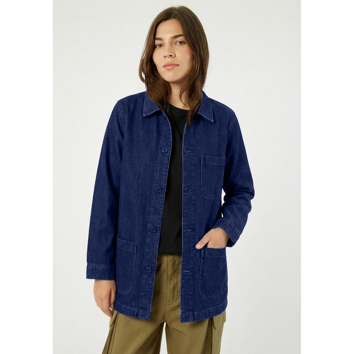 Veste worker denim BARBÈS denim brut, RIVEDROITE