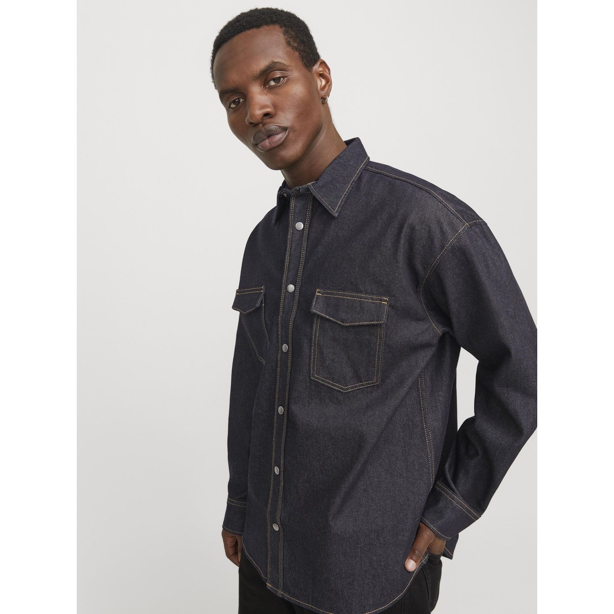 Chemise En Denim dark denim, JACK & JONES